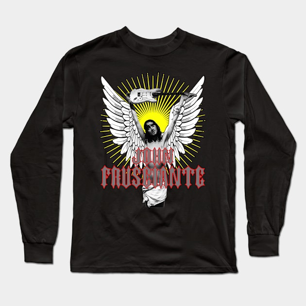 John Frusciante The Legendary Guitarist The Guitar Genius behind The Red Hot Chili Peppers Long Sleeve T-Shirt by wisscreation